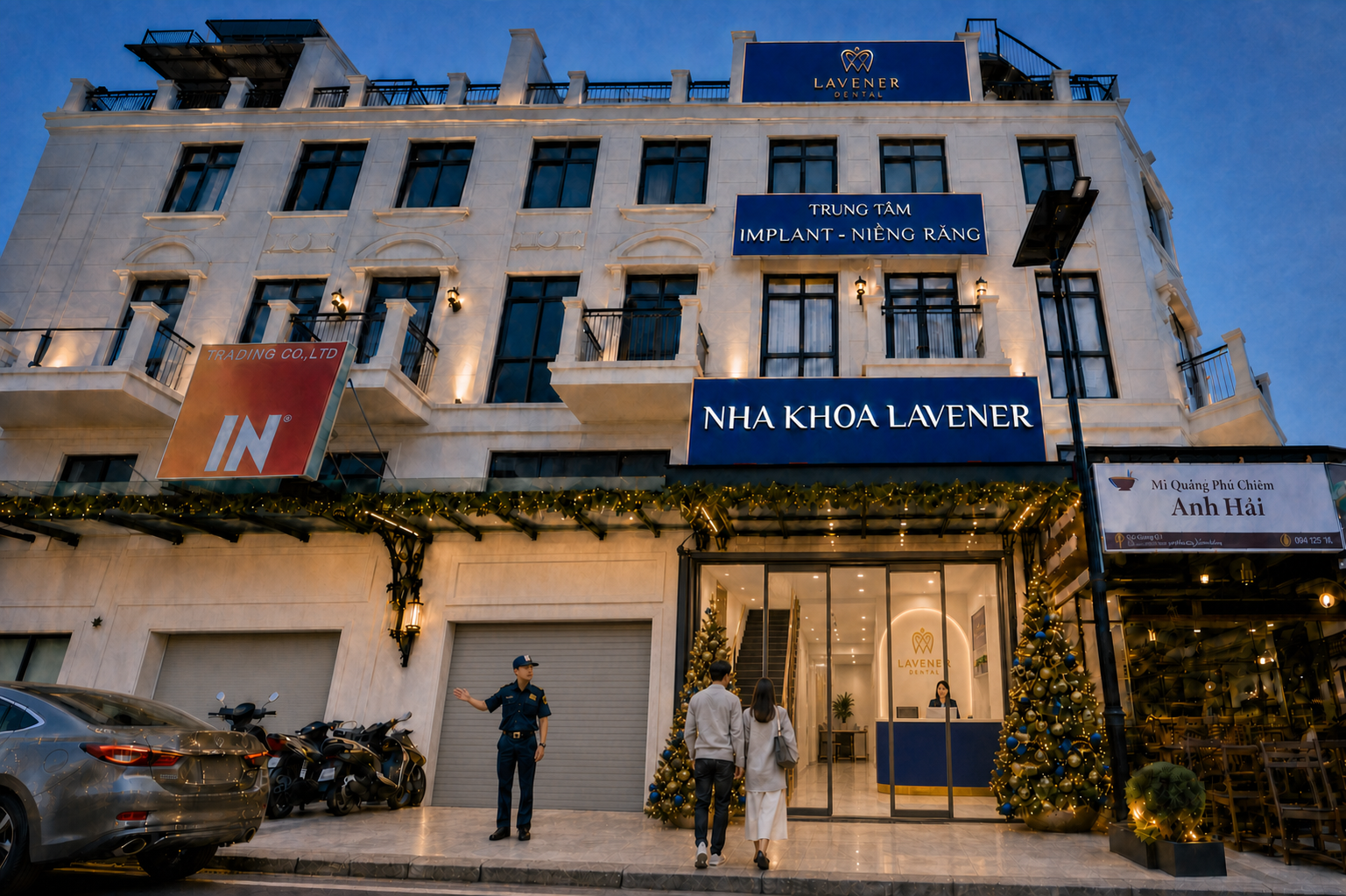 Mặt tiền Nha khoa Lavener – Lakeview tại 182 Đường Song Hành