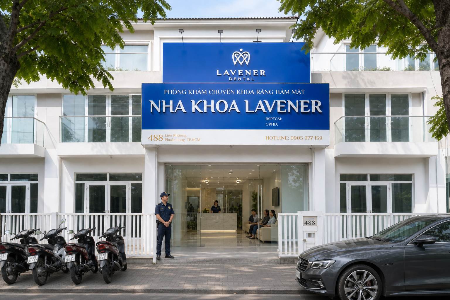 Mặt tiền Nha khoa Lavener – Liên Phường